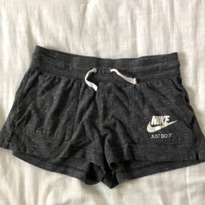 Gray Nike athletic shorts